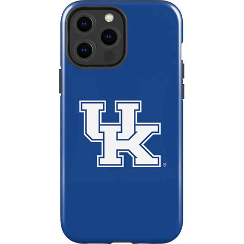 University of Kentucky UK on Blue iPhone 15 Pro Max Impact Case
