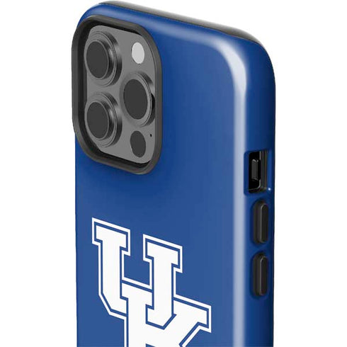 University of Kentucky UK on Blue iPhone 15 Pro Max Impact Case