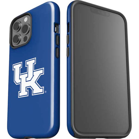 University of Kentucky UK on Blue iPhone 15 Pro Max Impact Case