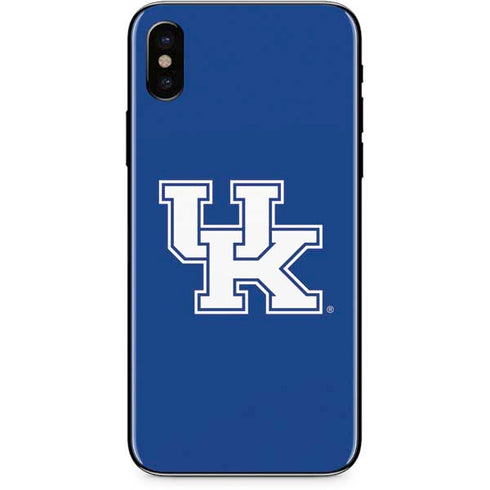University of Kentucky UK on Blue iPhone X Skin