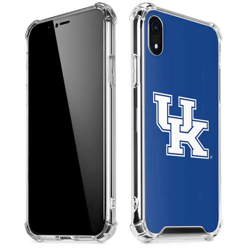 University of Kentucky UK on Blue iPhone XR Clear Case