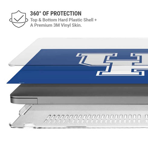 University of Kentucky UK on Blue MacBook Pro 16in (2021-25) Case plus Skin