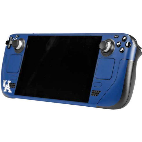 University of Kentucky UK on Blue Steam Deck Handheld Gaming Computer Skin