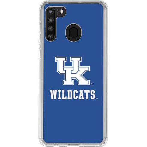 University of Kentucky UK Wildcats Galaxy A21 Clear Case