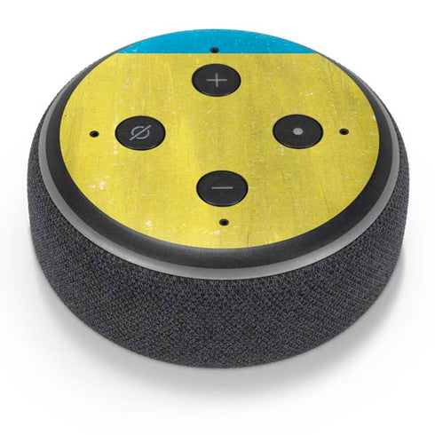 Ukraine Flag Distressed Amazon Echo Dot Skin