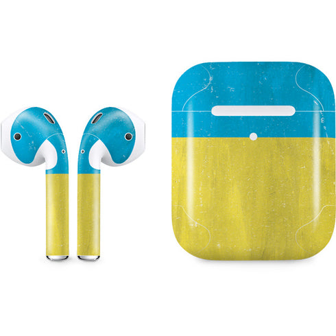 Ukraine Flag Distressed Apple AirPods 2 Skin