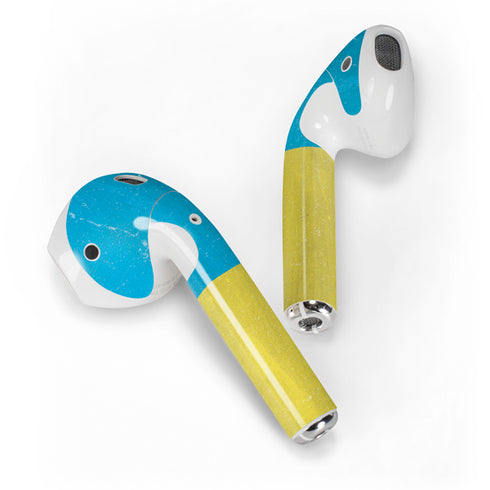 Ukraine Flag Distressed Apple AirPods 2 Skin