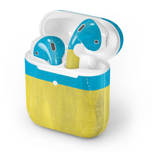 Ukraine Flag Distressed Apple AirPods 2 Skin