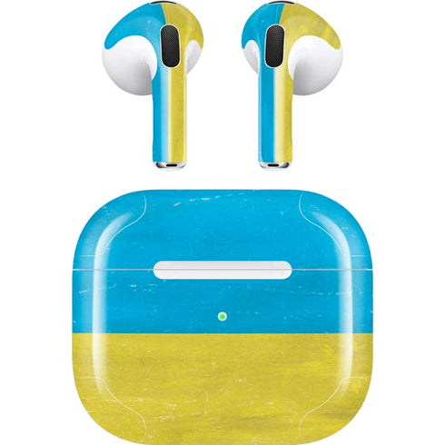 Ukraine Flag Distressed Apple AirPods (3rd Gen 2021) Skin