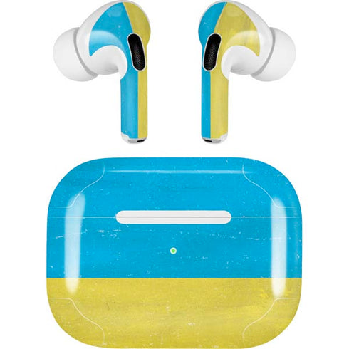 Ukraine Flag Distressed Apple AirPods Pro Skin