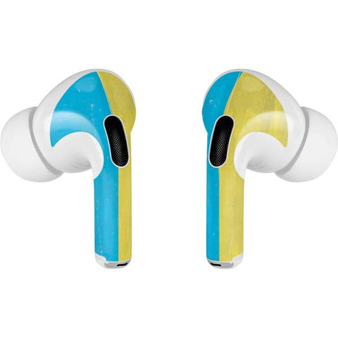 Ukraine Flag Distressed Apple AirPods Pro Skin