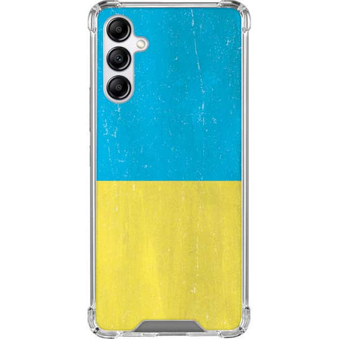 Ukraine Flag Distressed Galaxy A14 5G Clear Case