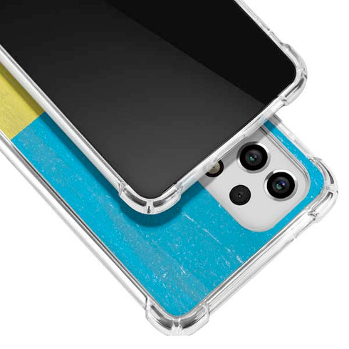 Ukraine Flag Distressed Galaxy A33 5G Clear Case