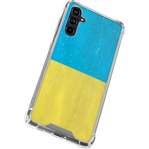 Ukraine Flag Distressed Galaxy A54 5G Clear Case