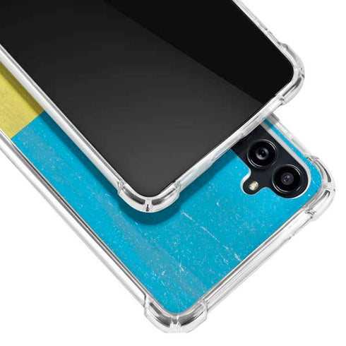 Ukraine Flag Distressed Galaxy A54 5G Clear Case