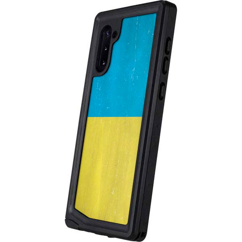 Ukraine Flag Distressed Galaxy Note 10 Waterproof Case
