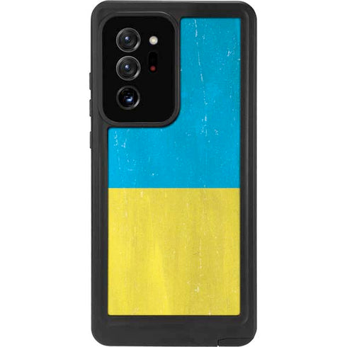Ukraine Flag Distressed Galaxy Note20 Ultra 5G Waterproof Case