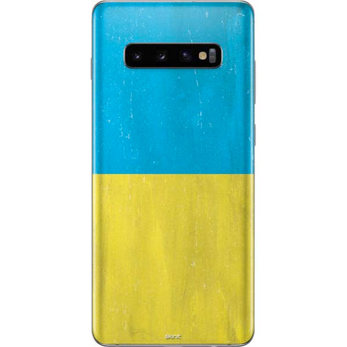 Ukraine Flag Distressed Galaxy S10 Plus Skin