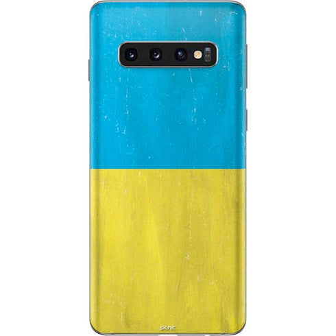 Ukraine Flag Distressed Galaxy S10 Skin
