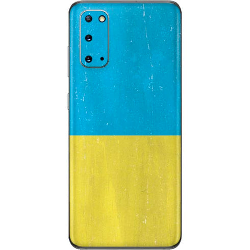 Ukraine Flag Distressed Galaxy S20 Skin