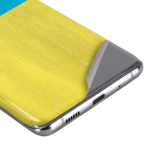 Ukraine Flag Distressed Galaxy S20 Skin
