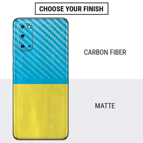 Ukraine Flag Distressed Galaxy S20 Skin