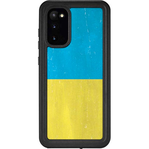 Ukraine Flag Distressed Galaxy S20 Waterproof Case