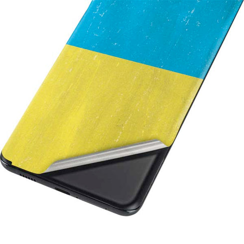 Ukraine Flag Distressed Galaxy S21 Plus 5G Skin