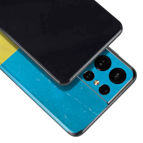 Ukraine Flag Distressed Galaxy S21 Ultra 5G Skin