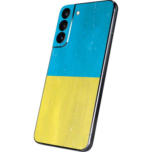 Ukraine Flag Distressed Galaxy S22 Plus Skin