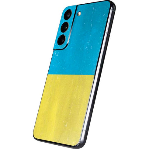 Ukraine Flag Distressed Galaxy S22 Skin
