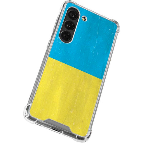 Ukraine Flag Distressed Galaxy S23 Clear Case