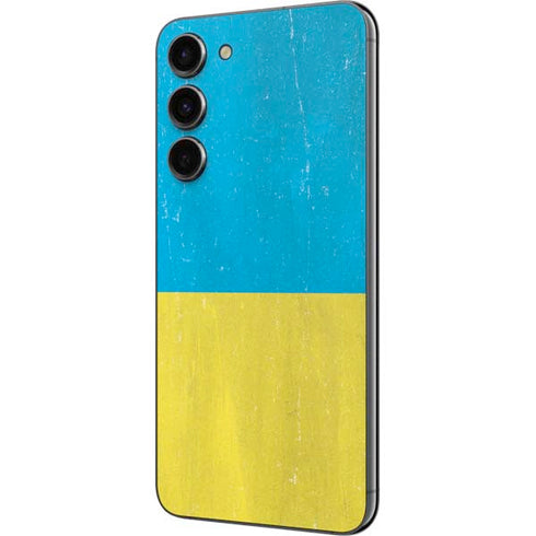 Ukraine Flag Distressed Galaxy S23 Plus Skin