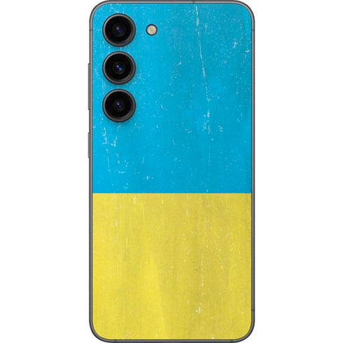 Ukraine Flag Distressed Galaxy S23 Skin