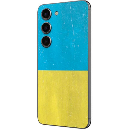 Ukraine Flag Distressed Galaxy S23 Skin