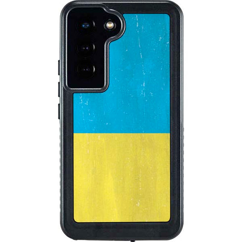 Ukraine Flag Distressed Galaxy S23 Waterproof Case
