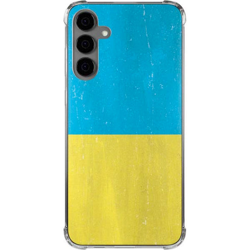 Ukraine Flag Distressed Galaxy S24 Plus Clear Case