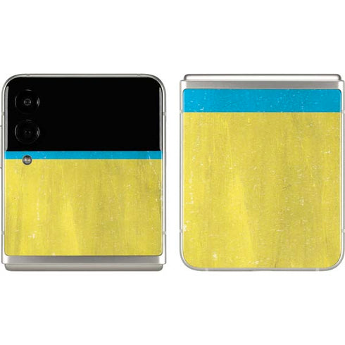 Ukraine Flag Distressed Galaxy Z Flip3 5G Skin