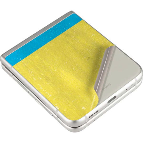 Ukraine Flag Distressed Galaxy Z Flip3 5G Skin