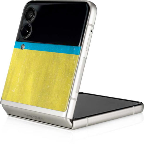 Ukraine Flag Distressed Galaxy Z Flip3 5G Skin