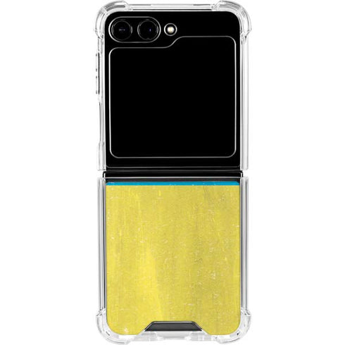 Ukraine Flag Distressed Galaxy Z Flip5 5G Clear Case