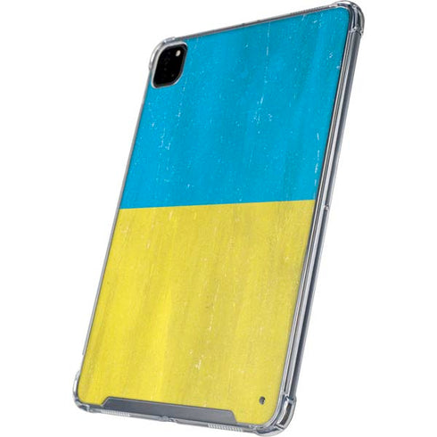 Ukraine Flag Distressed iPad Pro 12.9in (2020) Clear Case