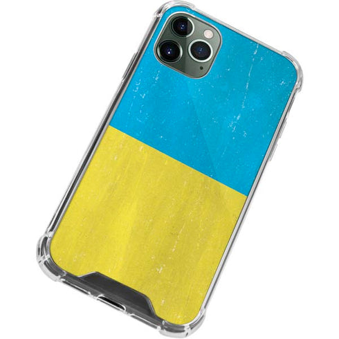 Ukraine Flag Distressed iPhone 11 Pro Max Clear Case