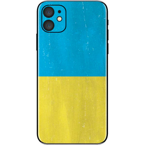 Ukraine Flag Distressed iPhone 11 Skin