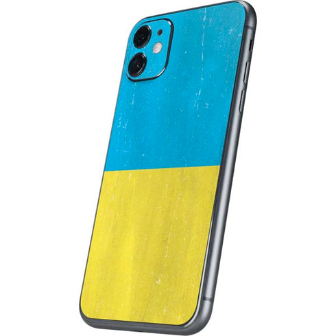 Ukraine Flag Distressed iPhone 11 Skin