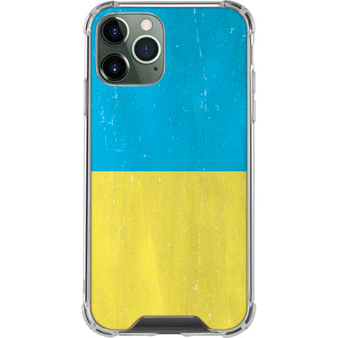 Ukraine Flag Distressed iPhone 12 Pro Clear Case