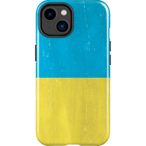 Ukraine Flag Distressed iPhone 14 Plus Impact Case