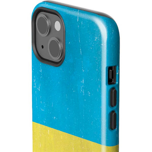 Ukraine Flag Distressed iPhone 15 Plus Impact Case