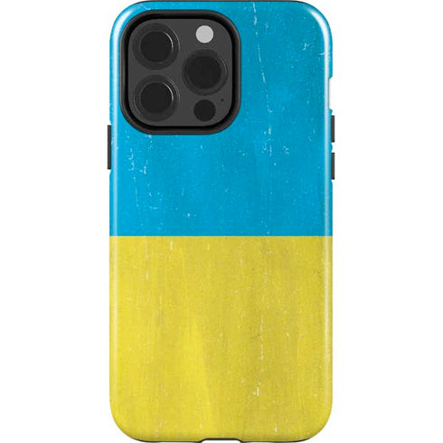 Ukraine Flag Distressed iPhone 15 Pro Impact Case