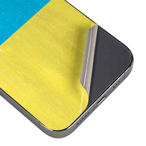 Ukraine Flag Distressed iPhone 15 Pro Skin